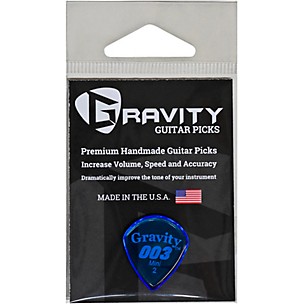 GRAVITY PICKS 003 J3 Mini Polished Blue Guitar Picks