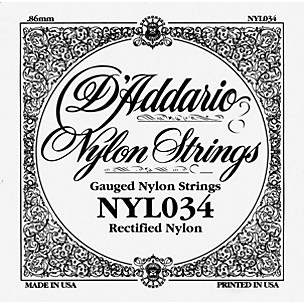 D'Addario 034 Rectified Nylon Guitar Strings