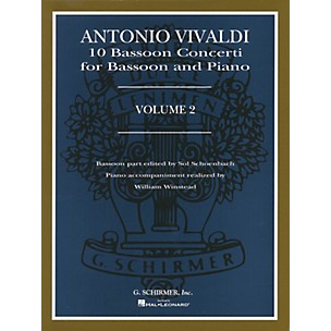 G. Schirmer 10 Bassoon Concerti, Vol. 2 Woodwind Solo Series by Vivaldi Edited by Sol Schoenbach