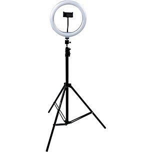 Gator 10-Inch LED Ring Light Stand with Phone Holder & Tripod Base