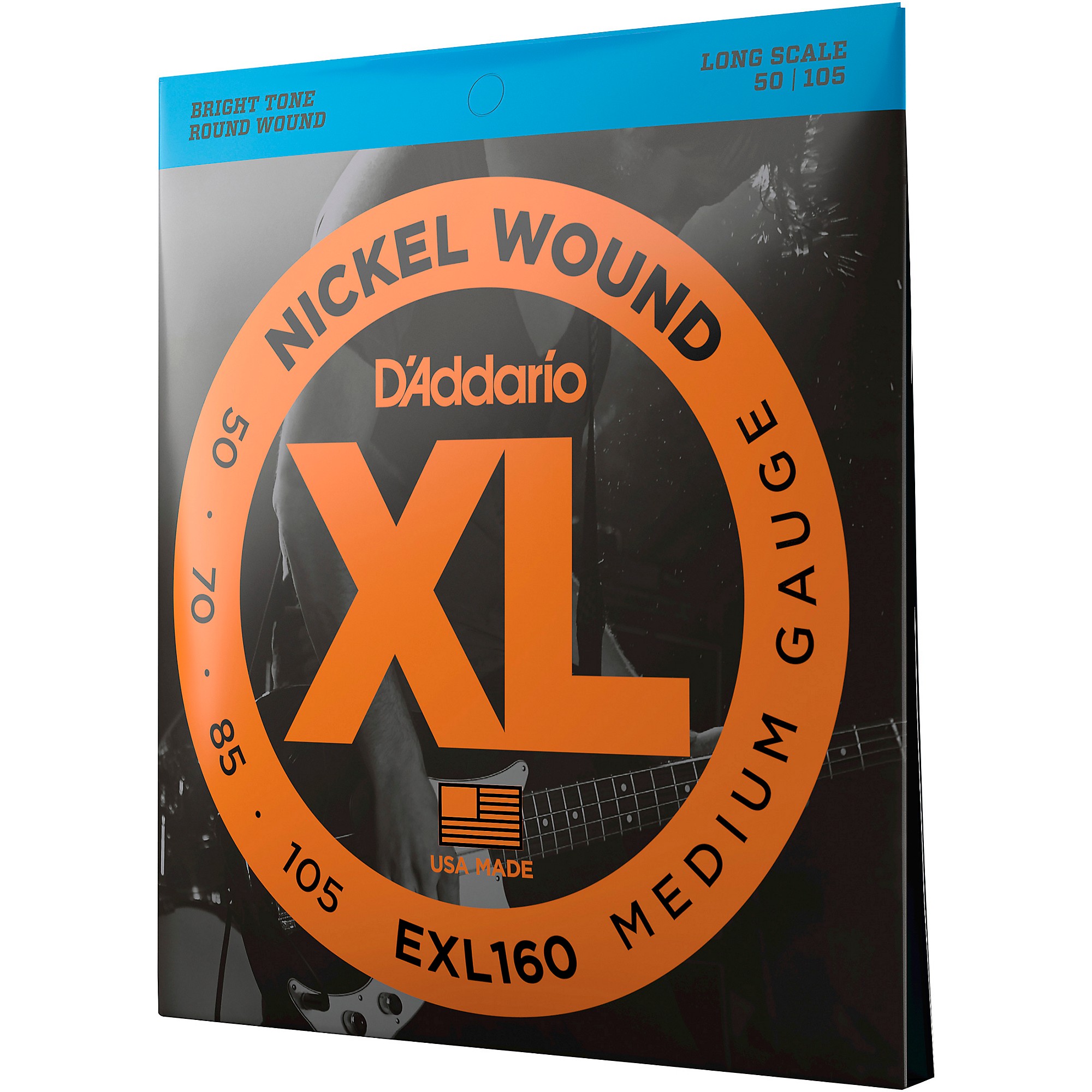 D'Addario EXL160 Gauge Nickel Wound Electric Bass Strings | Music