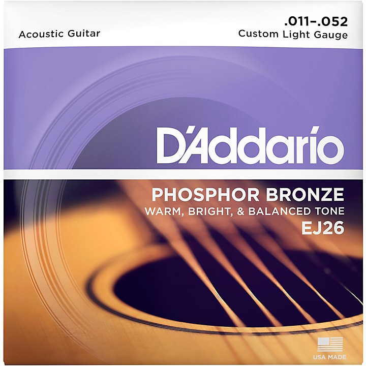 D Addario EJ26 Phosphor Bronze Custom Light Acoustic Guitar