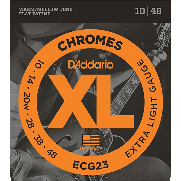 D'Addario ECG23 Chrome Extra Light Electric Guitar Strings Music & Arts