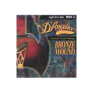 D'Angelico 100XL 80/20 Bronzewound Ultra Light Acoustic Guitar Strings