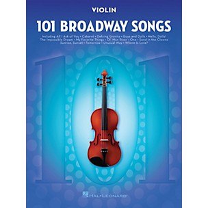 Hal Leonard 101 Broadway Songs for Violin Instrumental Folio Series Softcover