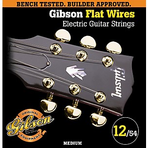 Gibson 1040M Stainless Steel Flatwound Medium Electric Guitar Strings