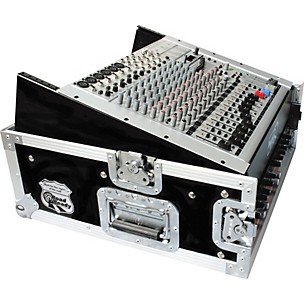 Road Runner 10U Slant Mixer Rack, 2U Vertical Rack