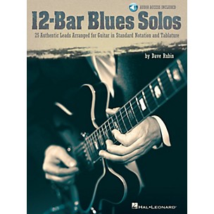 Hal Leonard 12-Bar Blues Solos Guitar Collection Series Softcover by Dave Rubin