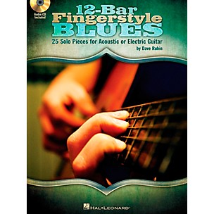 Hal Leonard 12-Bar Fingerstyle Blues - 25 Solo Pieces For Acoustic Or Electric Guitar Book/Audio Online