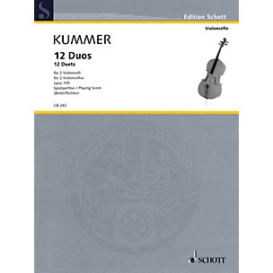 Schott 12 Duets, Op. 105 Schott Series Softcover Composed by Friedrich August Kummer Edited by Wolfgang Birtel