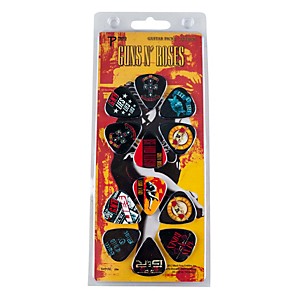 Perri's 12 Pack Of Guns N Roses Guitar Picks - Med Gauge - Celluloid Plastic