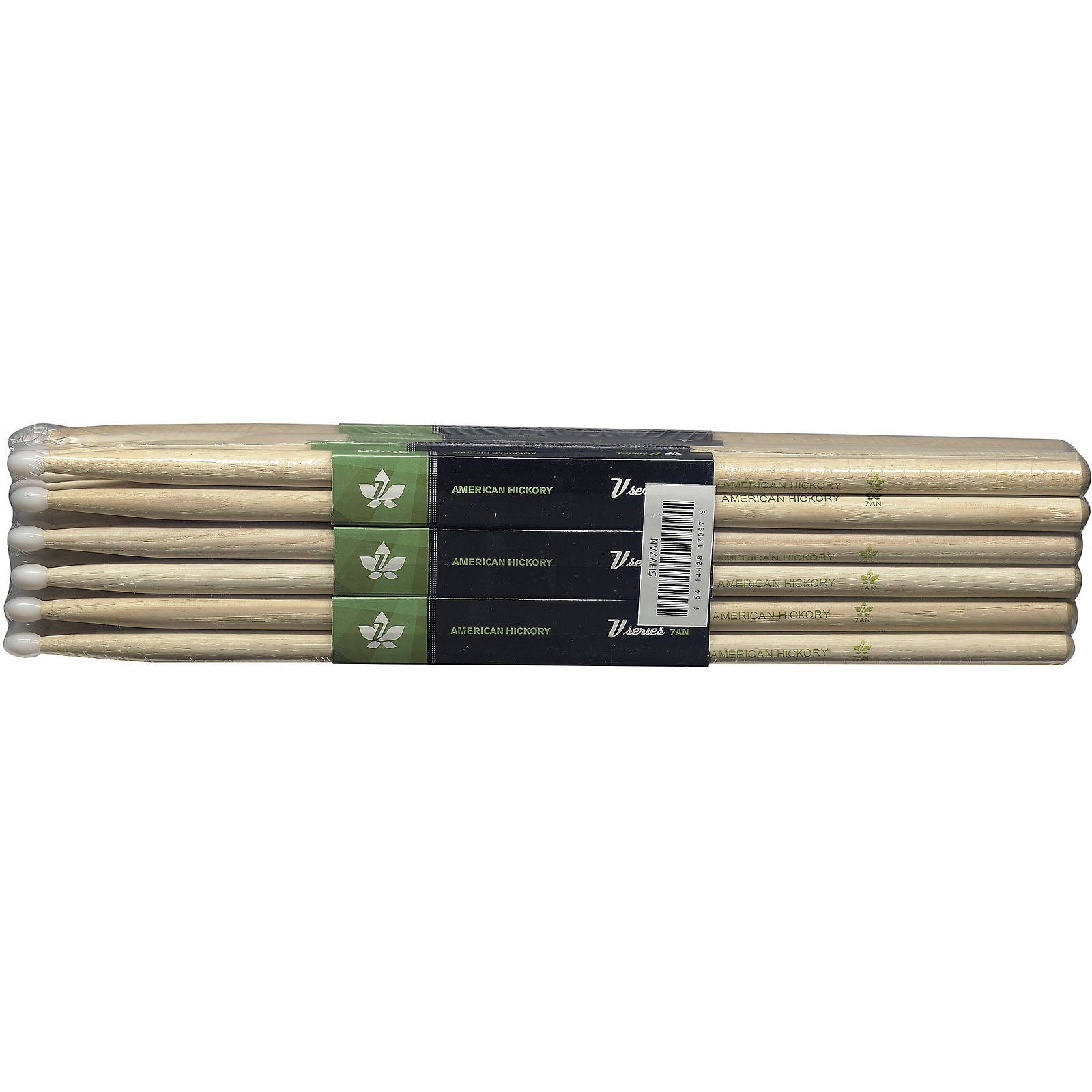 Stagg Stagg 12-Pair American Hickory Drum Sticks Nylon Tip