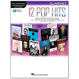 Hal Leonard 12 Pop Hits for Clarinet Book/Audio Online