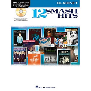 Hal Leonard 12 Smash Hits for Clarinet - Instrumental Play-Along Book/CD