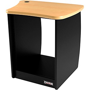 Omnirax 13-Rack Unit Right Side Cabinet for OmniDesk Suite-Maple