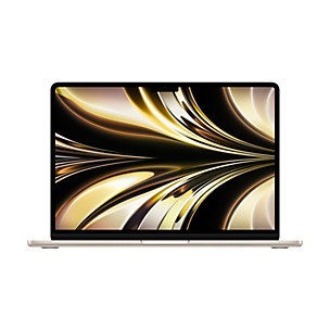 Apple 13-inch MacBook Air: Apple M2 chip with 8-core CPU and 10-core GPU, 512GB - Starlight