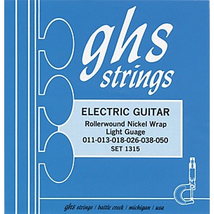 GHS 1315 Rollerwound Nickel Wrap Light Strings