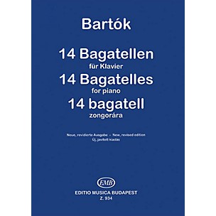 Editio Musica Budapest 14 Bagatelles, Op. 6 EMB Series Composed by Béla Bartók