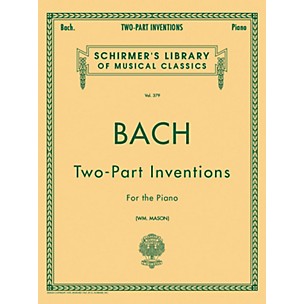 G. Schirmer 15 Two Part Inventions for The Piano By Bach