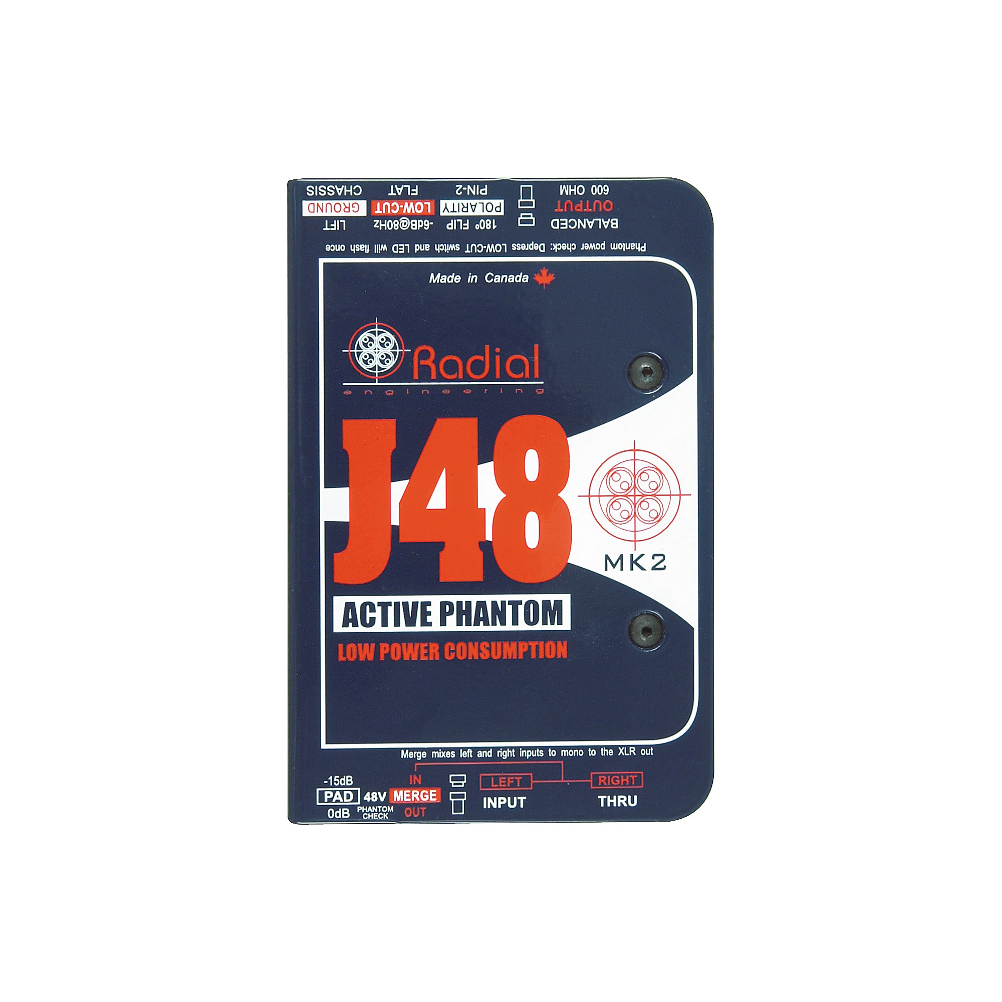 Radial Engineering J48 Phantom Powered Active Direct Box | Music