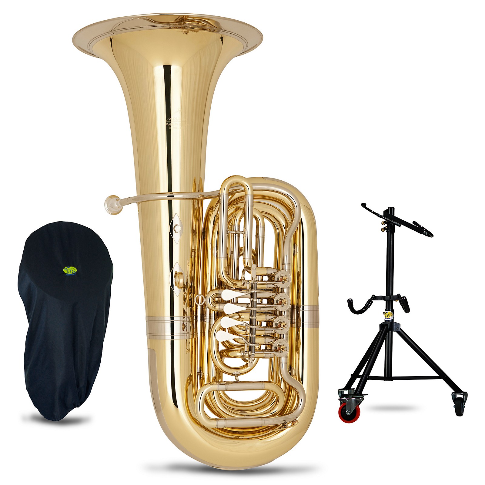 Miraphone 186-4U Series 4-Valve 4/4 BBb Tuba With Tuba Essentials