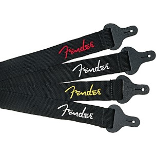 Fender 2" Black Poly Strap with Logo