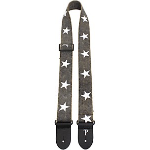 Perri's 2" Cotton Guitar Strap With Leather Ends