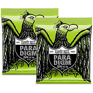 Ernie Ball 2 Pack- Paradigm Regular Slinky 7 Electric Guitar Strings Bundle