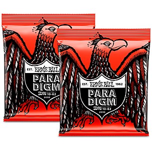 Ernie Ball 2 Pack- Paradigm Skinny Top Heavy Bottom 7 Electric Guitar Strings Bundle