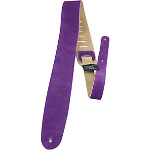 Perri's 2.5" Soft Suede with Premium Backing - Adjustable 44.5"-53" Guitar Strap