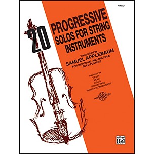 Alfred 20 Progressive Solos for String Instruments Piano Acc.