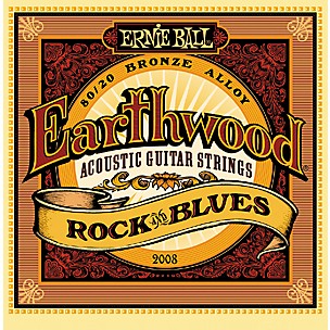 Ernie Ball 2008 Earthwood 80/20 Bronze Rock and Blues Acoustic Guitar Strings