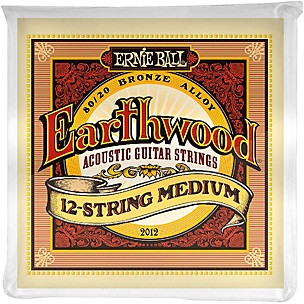 Ernie Ball 2012 Earthwood 80/20 Bronze 12-String Medium Acoustic Guitar Strings