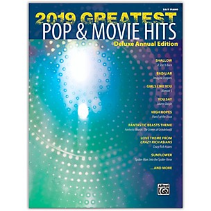 Alfred 2019 Greatest Pop & Movie Hits Easy Piano Book
