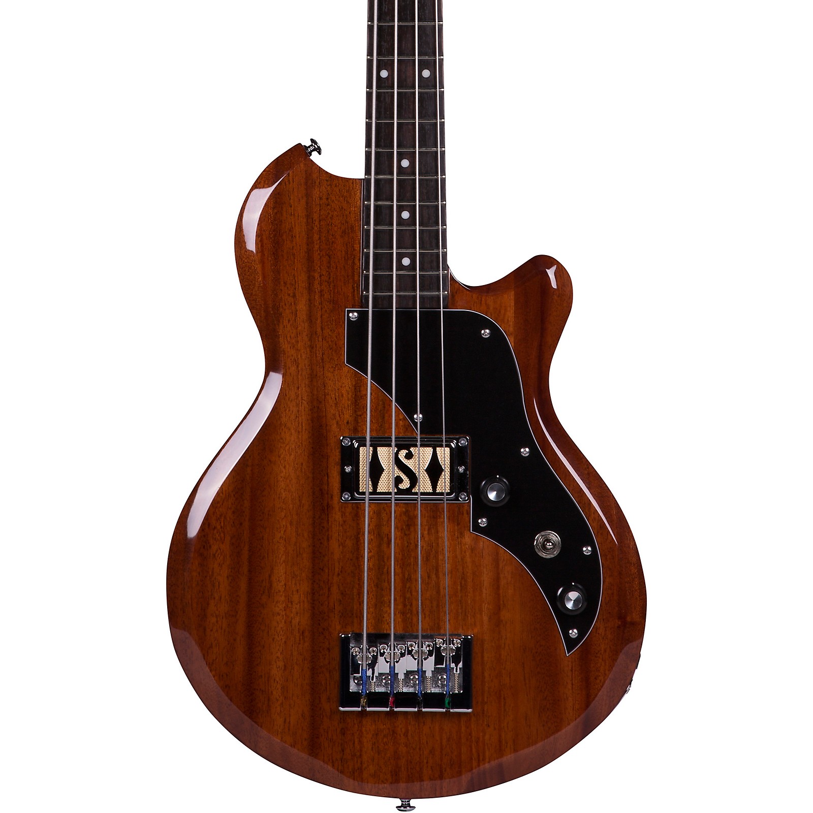 Supro 2041 Huntington I Mahogany Short-Scale Electric Bass Guitar with  Piezo Bridge | Music & Arts