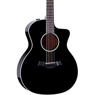 Taylor 214ce-BLK Plus Grand Auditorium Acoustic-Electric Guitar -