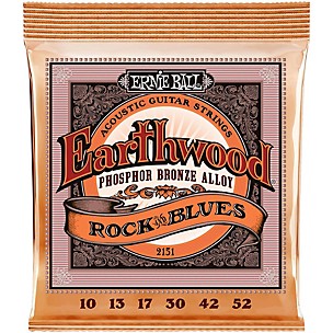 Ernie Ball 2151 Earthwood Phosphor Bronze Rock and Blues Acoustic Guitar Strings