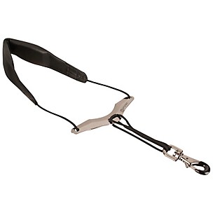 Protec 22" Leather Saxophone Neckstrap with Metal Snap and Comfort Bar