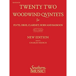 Southern 22 Woodwind Quintets - New Edition Southern Music by Albert Andraud Arranged by Charles Neidich