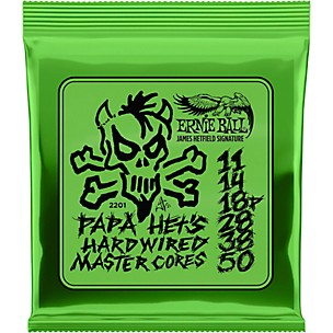 Ernie Ball 2201 Papa Het's Hardwired Master Cores James Hetfield Signature Electric Guitar Strings -