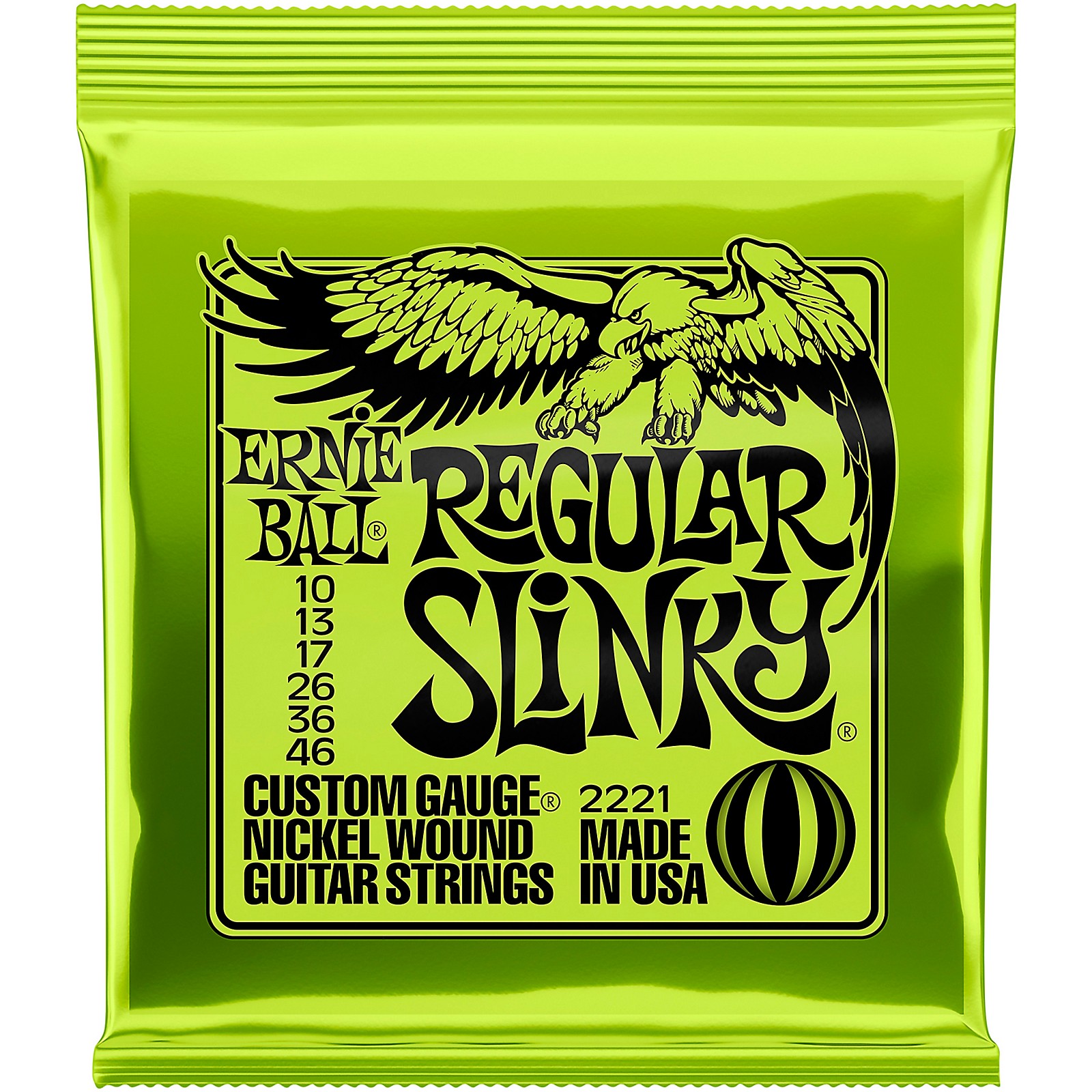 Ernie Ball 2221 Regular Slinky (10-46) Nickel Wound Electric