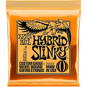 Ernie Ball 2222 Nickel Hybrid Slinky Electric Guitar Strings