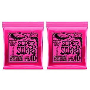 Ernie Ball 2223 Super Slinky Nickel Wound Electric Guitar Strings 2-Pack