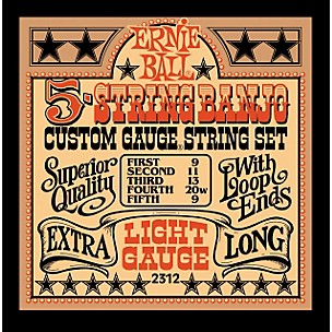 Ernie Ball 2312 Light Gauge 5-String Banjo Strings