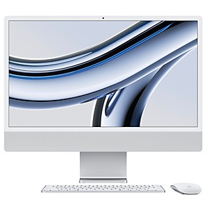 Apple 24-INCH IMAC WITH RETINA 4.5K DISPLAY: APPLE M3 CHIP WITH 8-CORE CPU AND 8-CORE GPU, 256GB SSD - SILVER