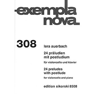 SIKORSKI 24 Preludes with Postlude (Cello and Piano) String Series