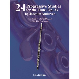 Carl Fischer 24 Progressive Studies for the Flute, Op. 33 Book