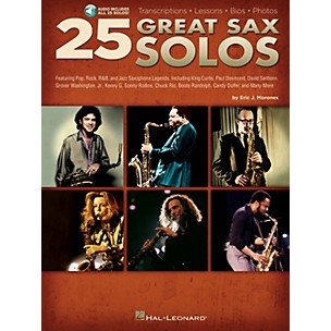 Hal Leonard 25 Great Sax Solos Sax Instruction Series Softcover Audio Online Written by Eric J. Morones