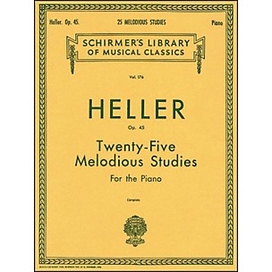 G. Schirmer 25 Melodious Studies Piano Op 45 By Heller