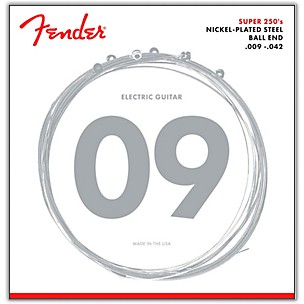 Fender 250L Super 250 Nickel-Plated Steel Electric Guitar Strings - Light